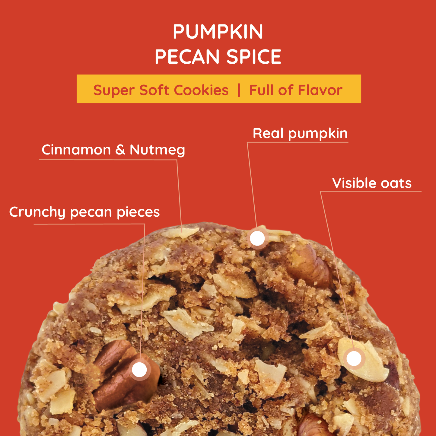 Maxine's Heavenly - Pumpkin Pecan Spice Cookies - 7.2 oz Box