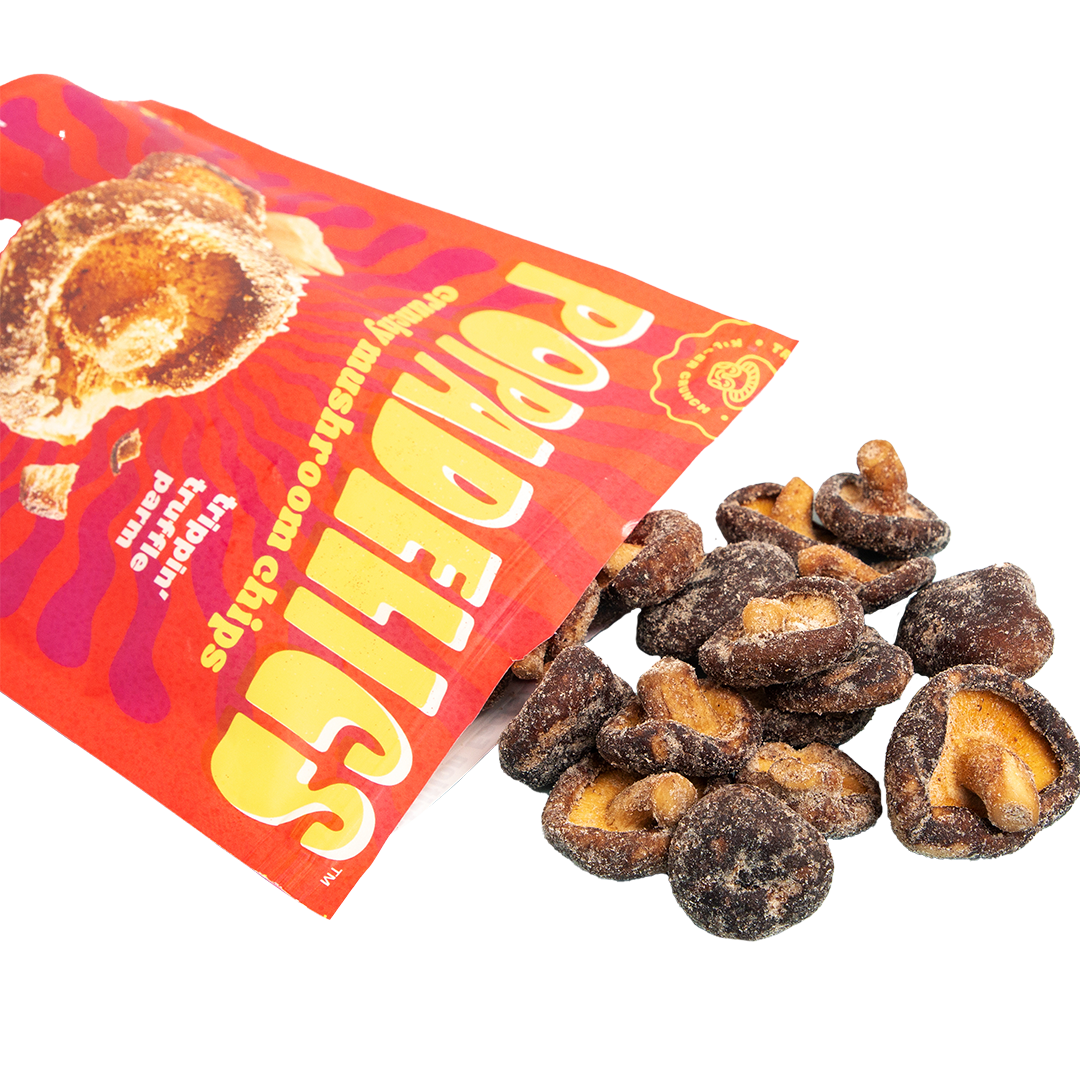 Popadelics Crunchy Mushroom Chips - Crunchy Mushroom Chips- Trippin Truffle Parm