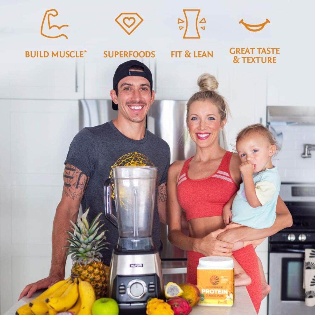 Sunwarrior - Classic Plus Unflavored - Pea & Chia Protein Powder : 375g