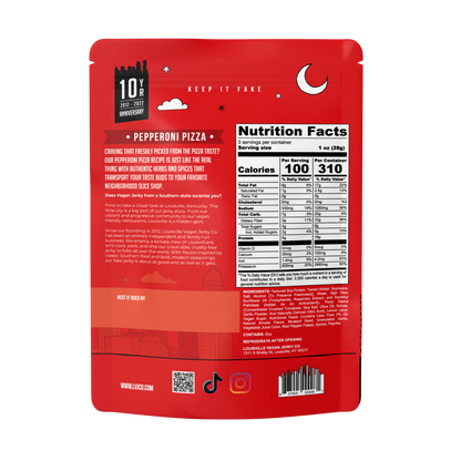Louisville Vegan Jerky Co. - Pepperoni Pizza Jerky