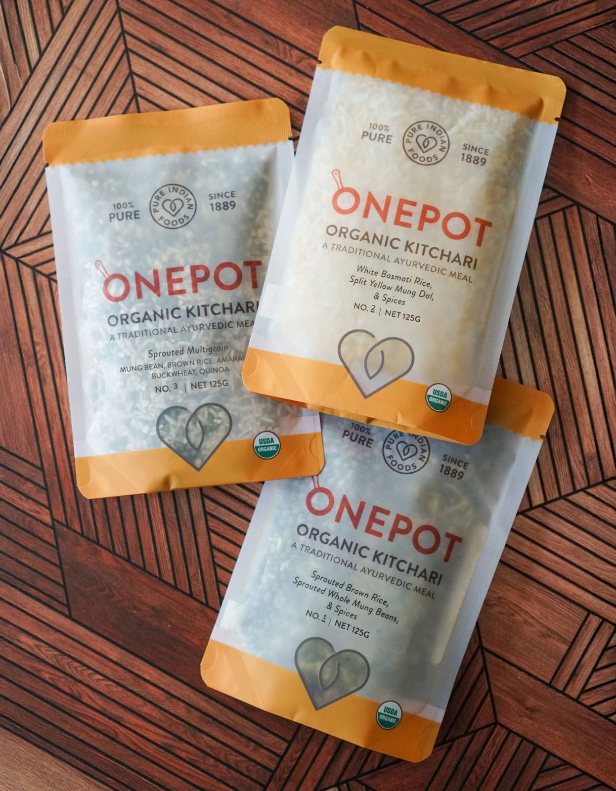 Pure Indian Foods - OnePot Kitchari Single Pack Ready-to-Cook Meals, Organic: No.3 - Sprouted Multigrain