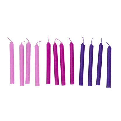 GoodLight Natural Candles - Vegan Birthday Candles | 12-Count Box: Multi-Color