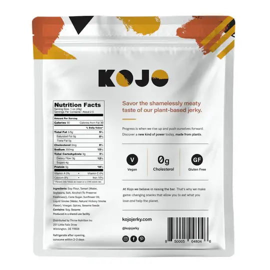 Kojo Jerky - Kojo Vegan Jerky Ginger Teriyaki Plant-Based Jerky - 2.4 oz