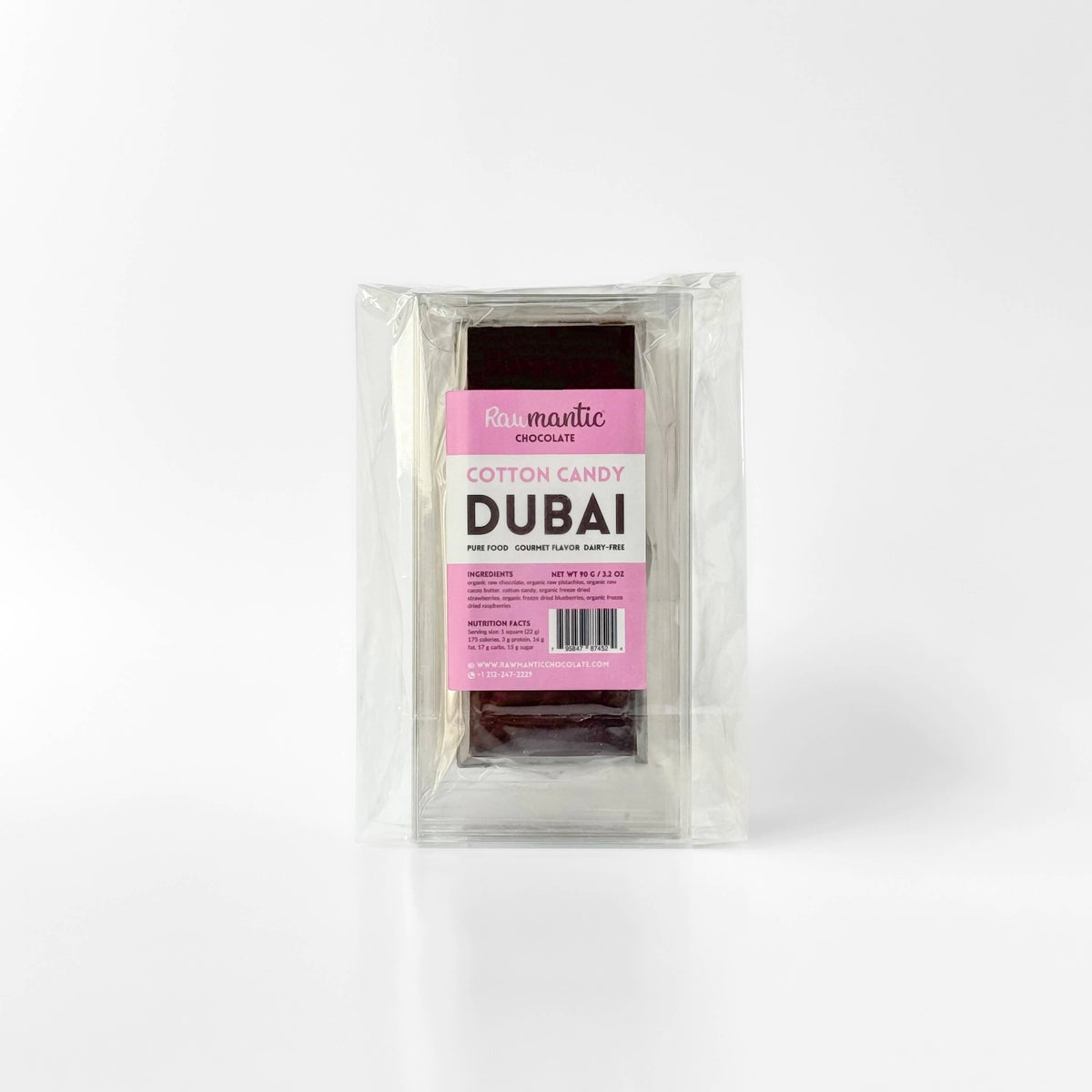 Rawmanticchocolate - Cotton Candy Dubai Chocolate Bar