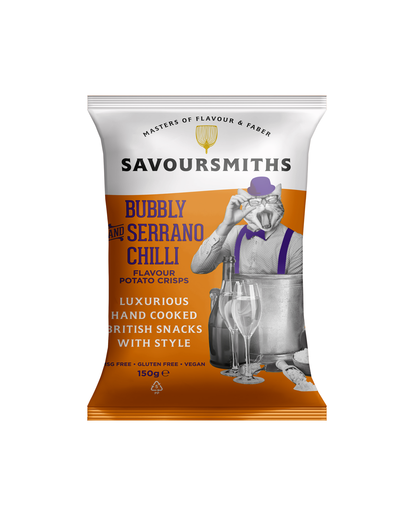 Savoursmiths - Bubbly and Serrano Chilli Potato Crisps 5.29oz