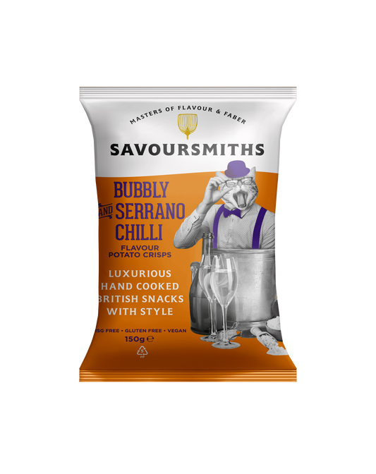 Savoursmiths - Bubbly and Serrano Chilli Potato Crisps 5.29oz
