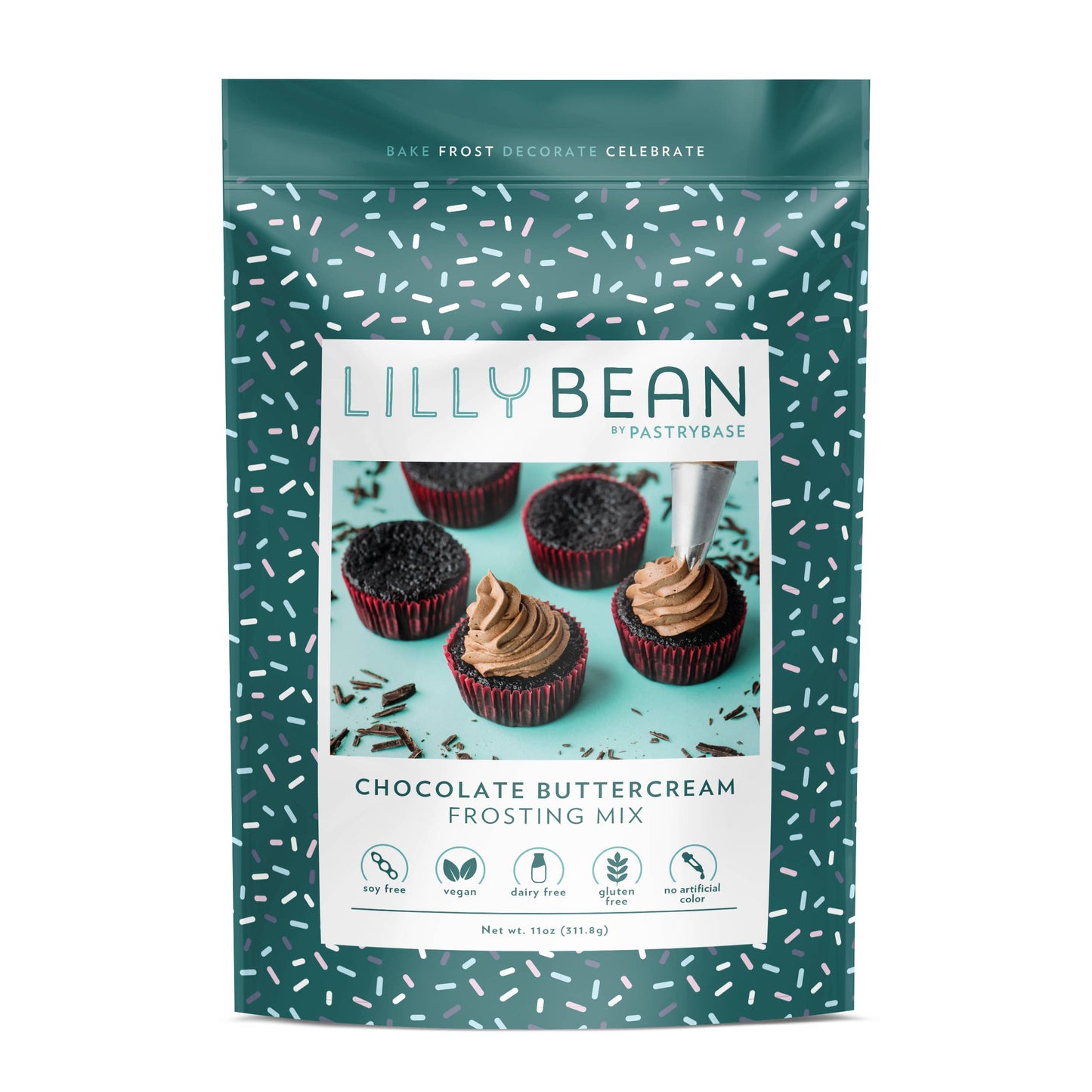 LillyBean Baking - Chocolate Buttercream Frosting Mix (Vegan & Gluten-Free)