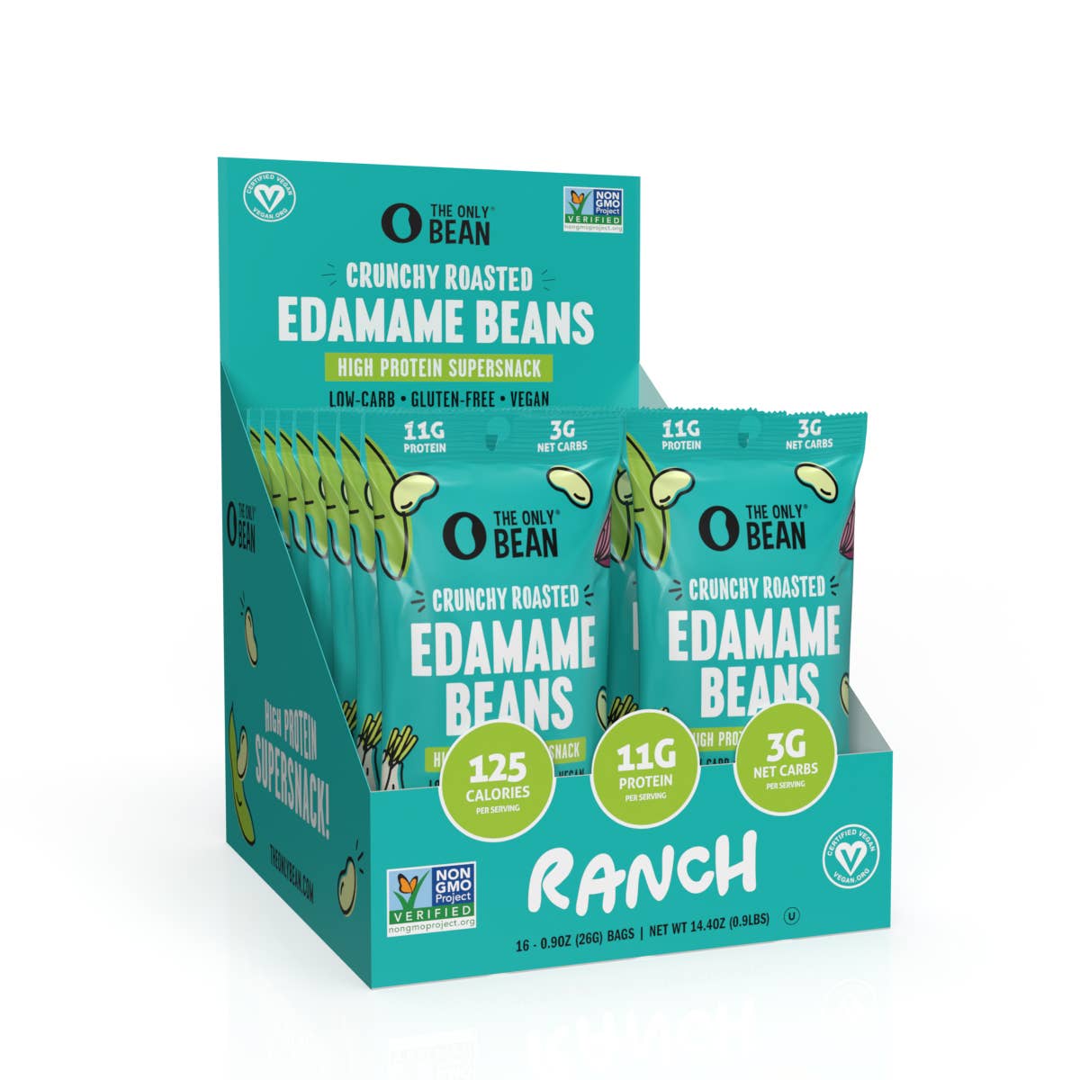 The Only Bean - Crunchy Roasted Edamame Ranch - 0.9oz