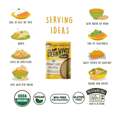 BeanVIVO Organics - Coconut Curry Chickpeas 