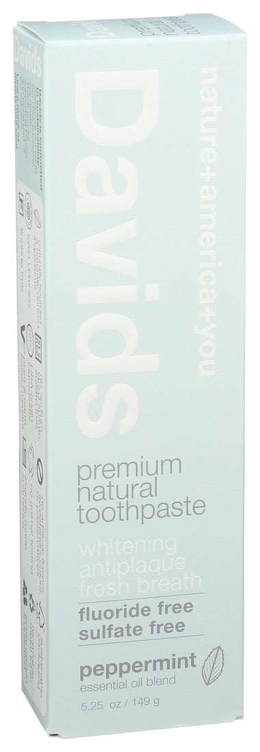 David's Toothpaste Peppermint 5.25 oz.