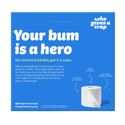 Who Gives a Crap - 100% Recycled Toilet Paper - Retail 8 Pack