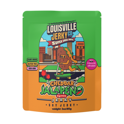 Louisville Brands - Vegan & Plant Based Cheddar Jalapeño Popper Jerky 3 oz