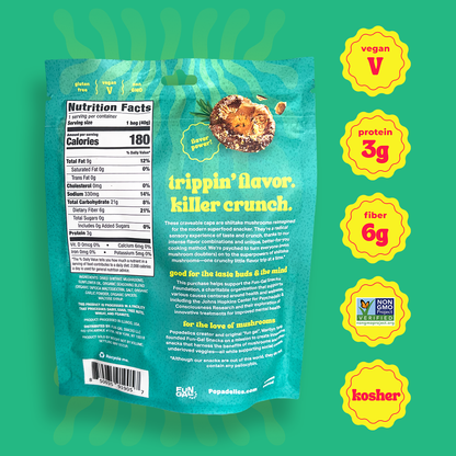Popadelics Crunchy Mushroom Chips - Crunchy Mushroom Chips- Rad Rosemary & Salt