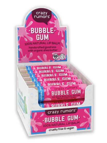 Crazy Rumors - All Natural, Vegan Bubble Gum Lip Balm