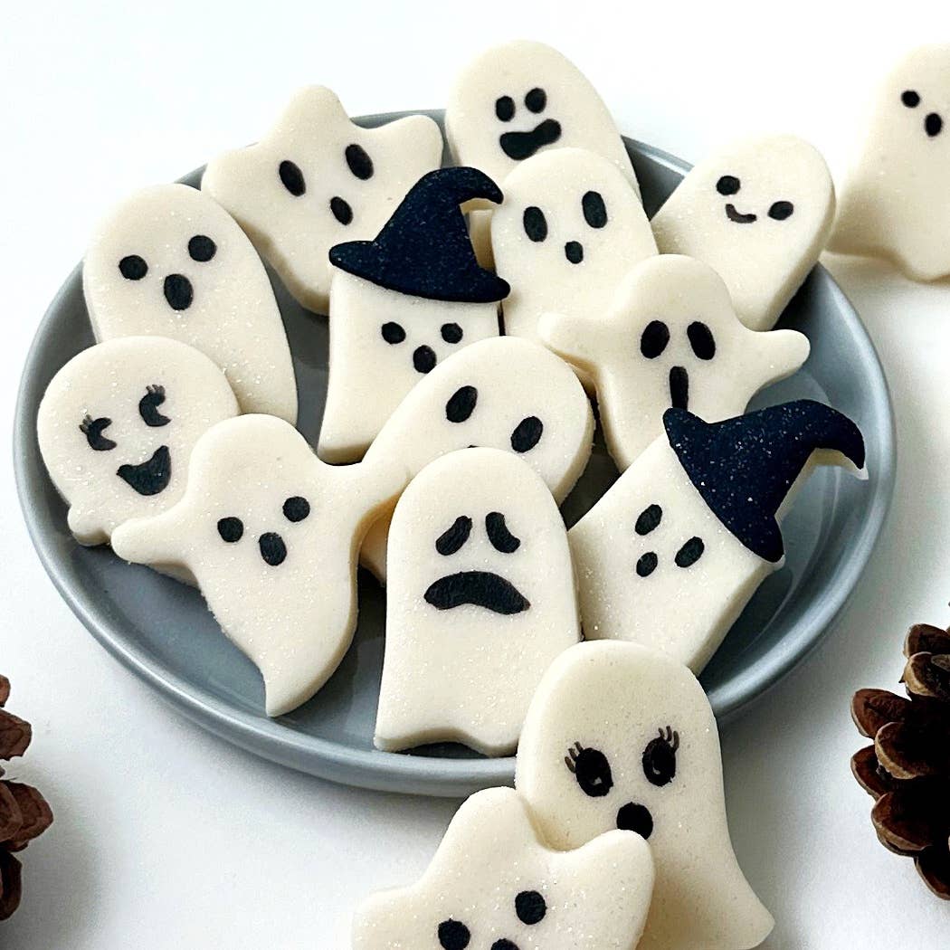 marzipops - Gourmet Marzipan Halloween Glitter Ghost Candy