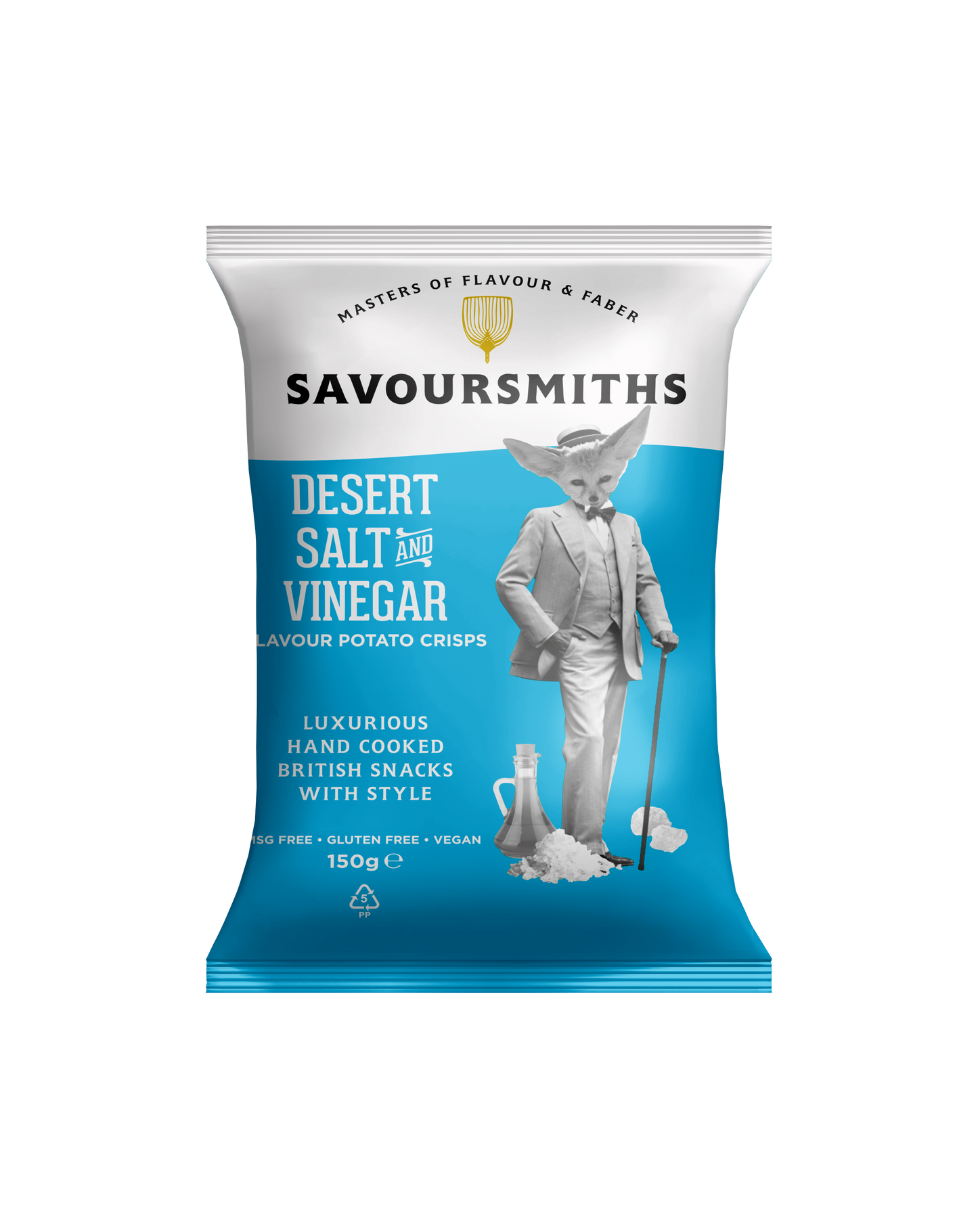 Savoursmiths - Desert Salt and Vinegar Potato Crisps 5.29oz