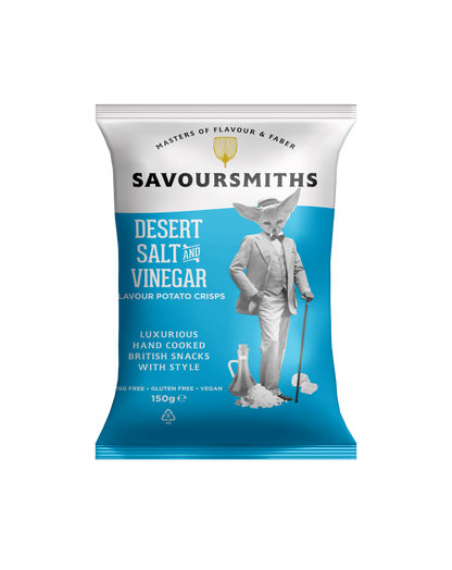 Savoursmiths - Single Serve Desert Salt and Vinegar Potato Crisps 1.41oz