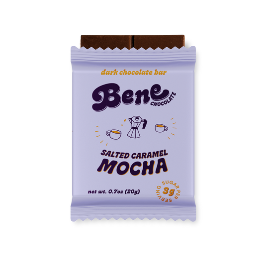 Bene Chocolate - Mini Salted Caramel Mocha Dark Chocolate Bar