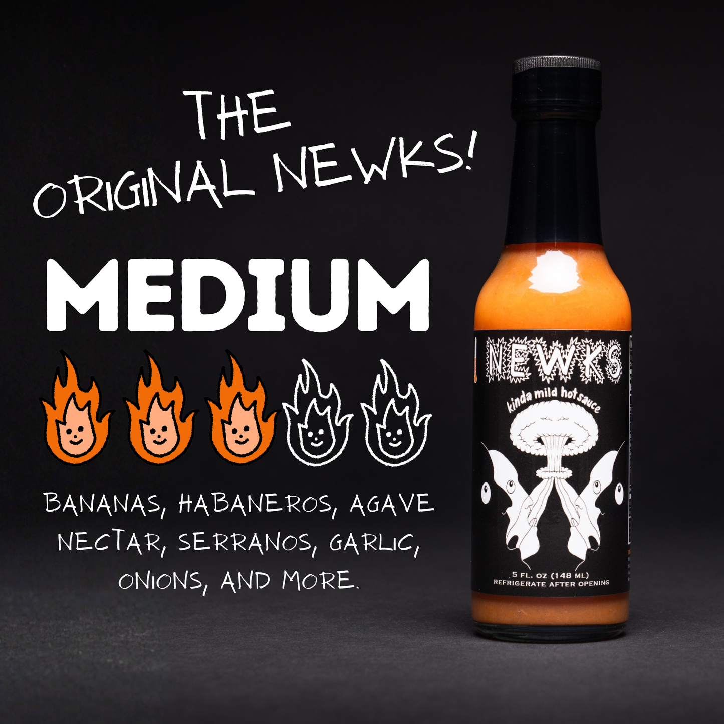 Newks Hot Sauce - Newks 'Kinda Mild' Hot Sauce