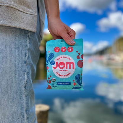 JOM - Swedish Organic and Vegan Sour Retro Cola Gummies