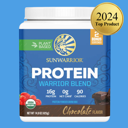 Sunwarrior - Warrior Blend Chocolate Protein - Pea Protein Powder: 375g