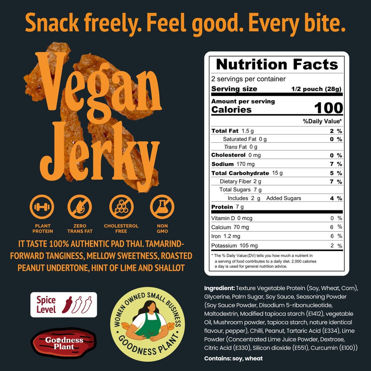 Bangkok Bites - Vegan Jerky, Pad Thai