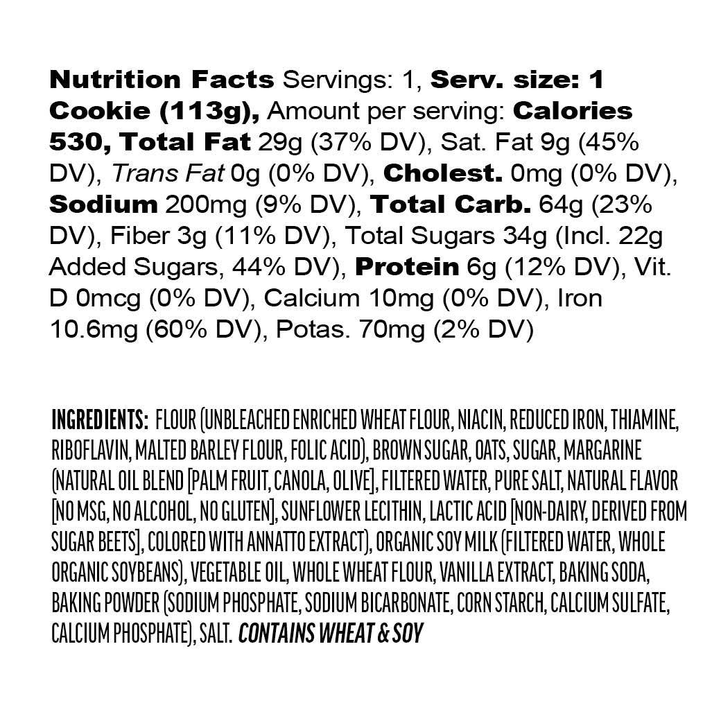 Baked by Sticky - Chewy Vegan Oatmeal Creme Cookie, Plant Based, Kosher