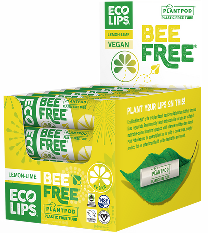 Eco Lips - Bee Free Vegan Plant Pod Lip Balm Sweet Mint