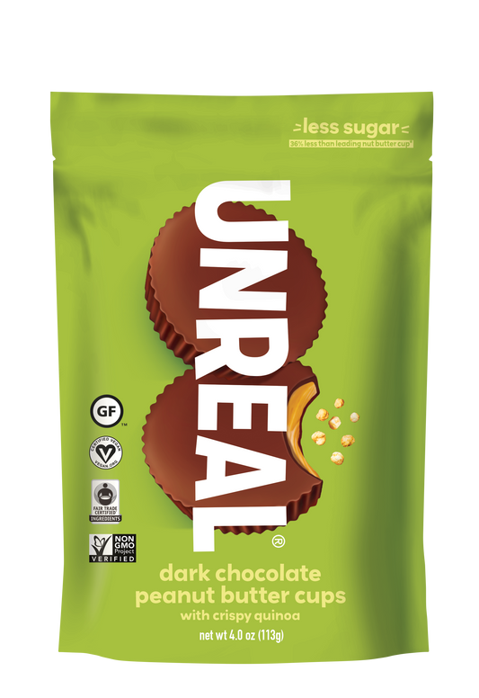 UNREAL - Dark Chocolate Crispy Quinoa Peanut Butter Cups