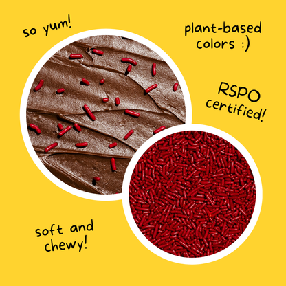 Supernatural - Dye-Free Softies Sprinkles: Richest Red
