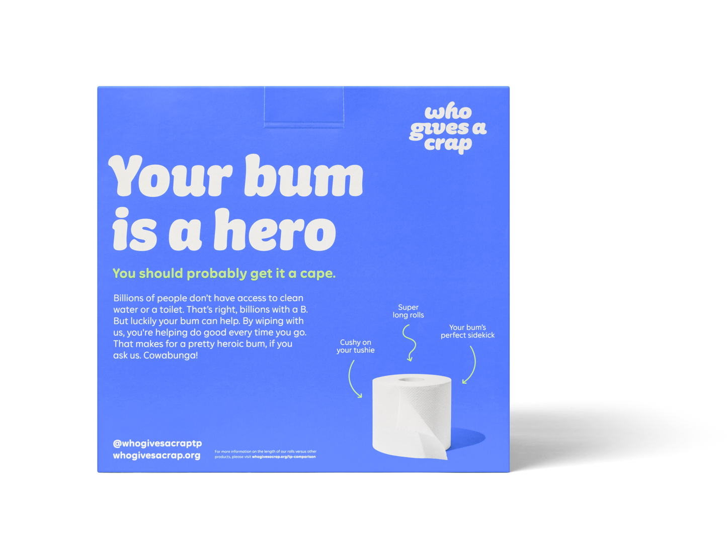 Who Gives a Crap - 100% Recycled Toilet Paper -  4 Pack