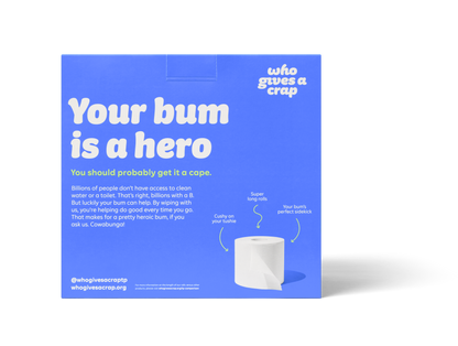 Who Gives a Crap - 100% Recycled Toilet Paper -  4 Pack