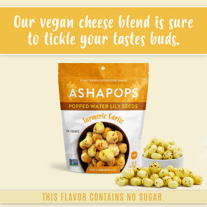 AshaPops - 1oz Turmeric - AshaPops Popped Water Lily Seeds