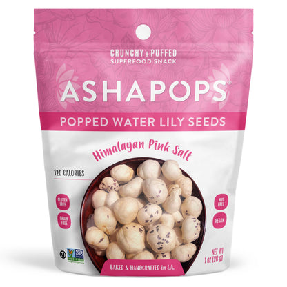 AshaPops - 1oz Himalayan Pink Salt - AshaPops Popped Water Lily Seeds
