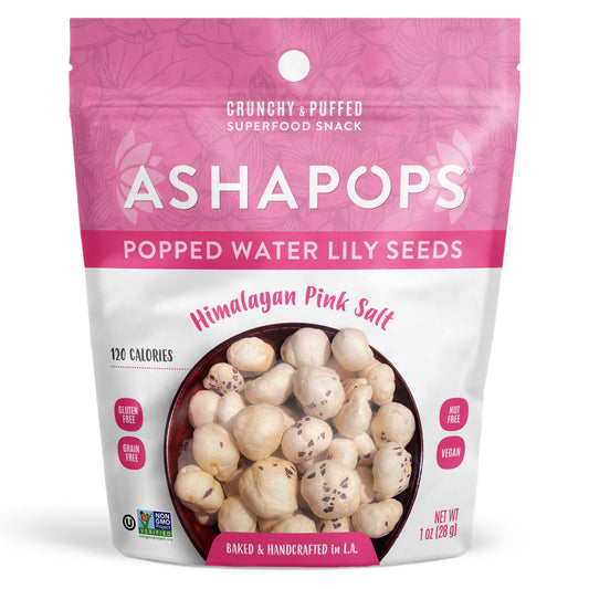 AshaPops - 1oz Himalayan Pink Salt - AshaPops Popped Water Lily Seeds