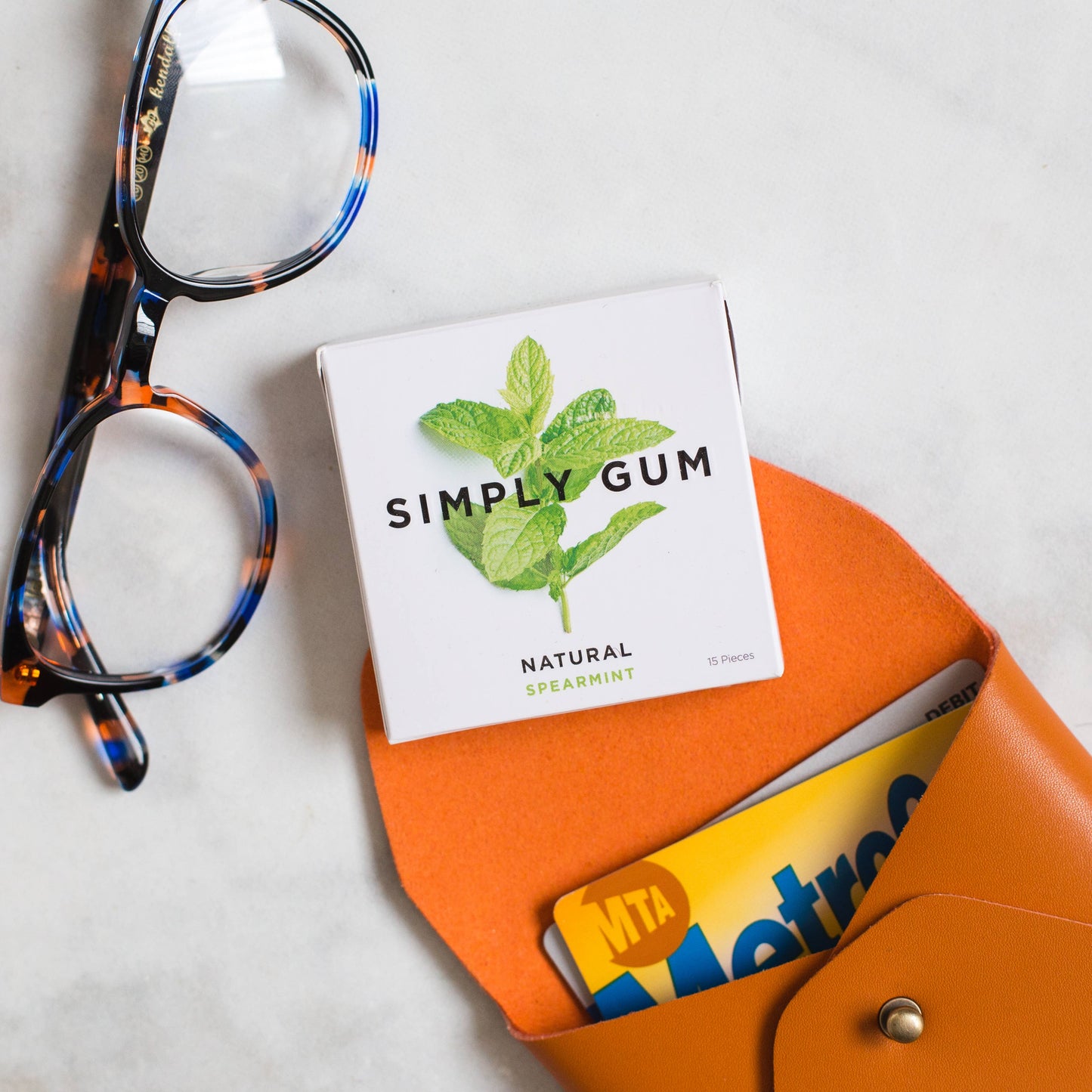 Simply Gum - Spearmint Chewing Gum - Natural + Plastic-Free