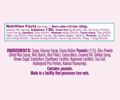 Trupo Treats - Peanut Caramel Bar- Vegan & Gluten-Free Chocolate Snacks