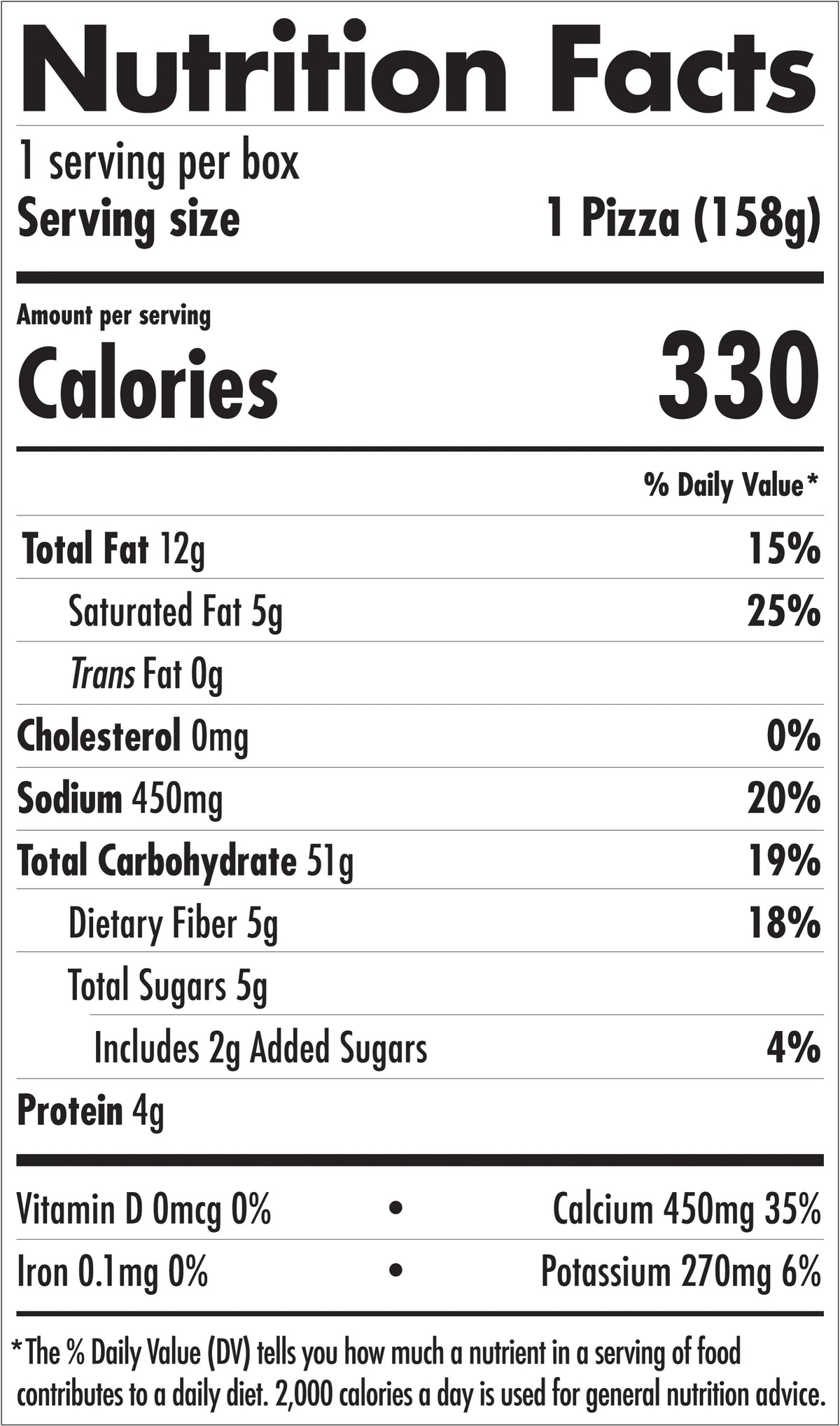 Daiya - Margherita Personal Pizza GF Thin Crust
