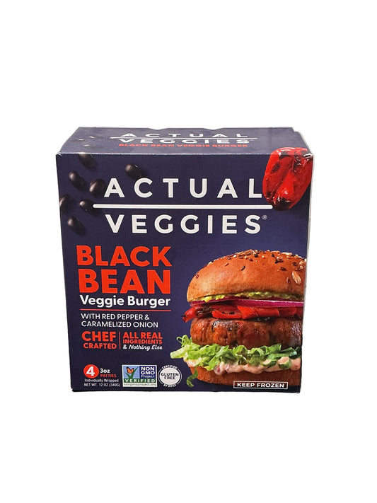 Actual Veggies Black Bean Veggie Burger 4pk
