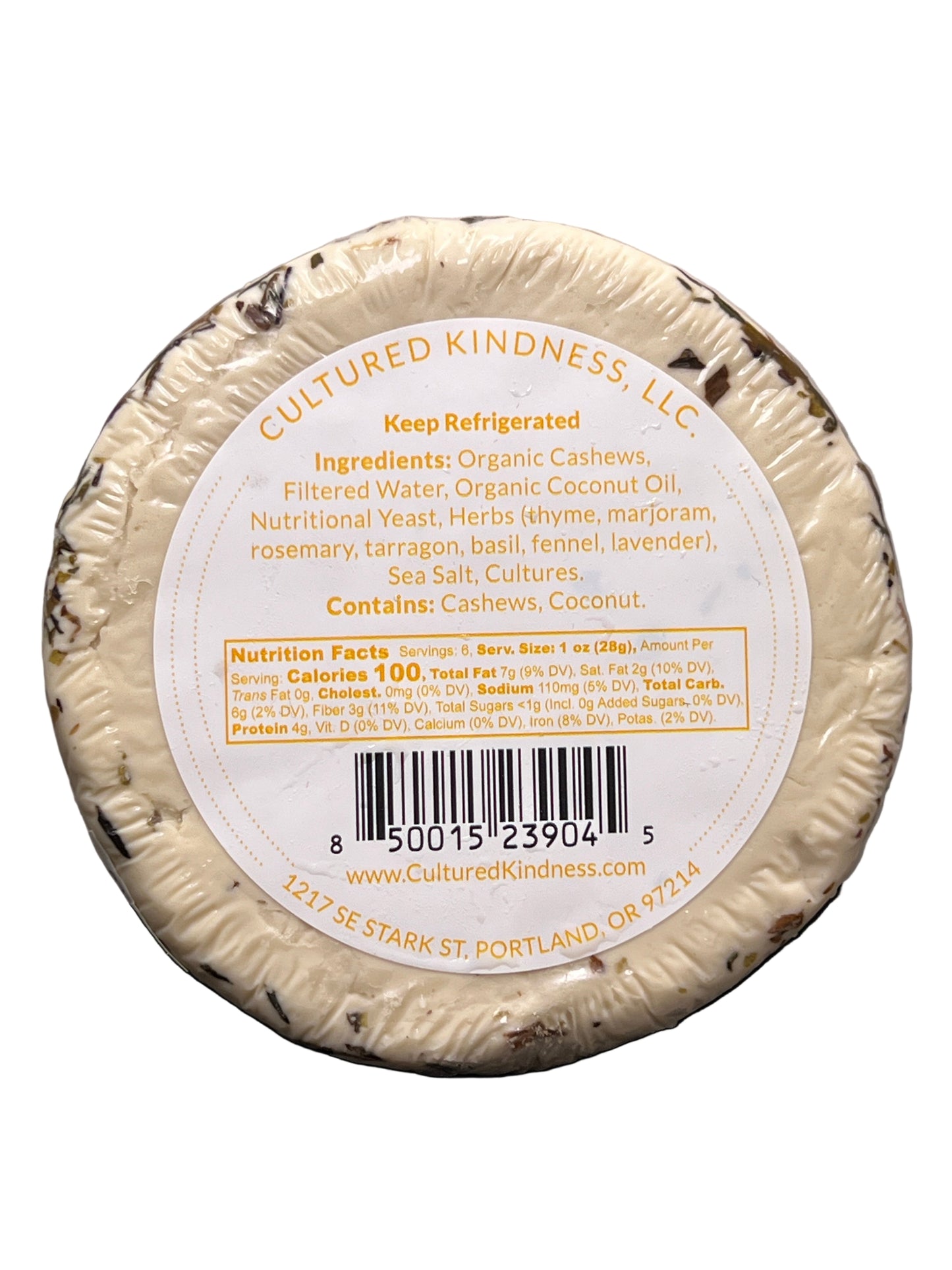 Cultured Kindness Brie Style w/ Herbs