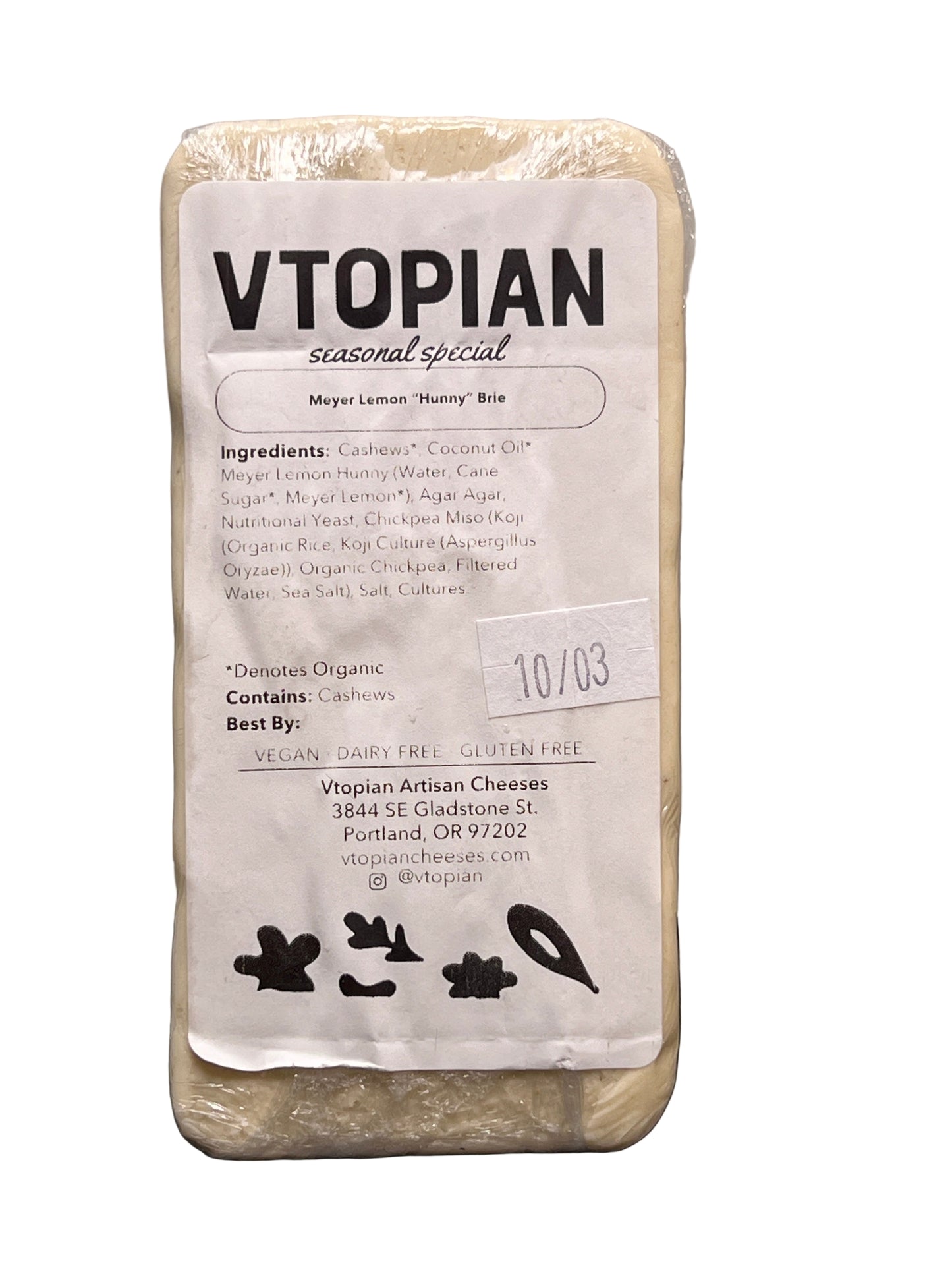Vtopian Meyer Lemon "Hunny" Brie