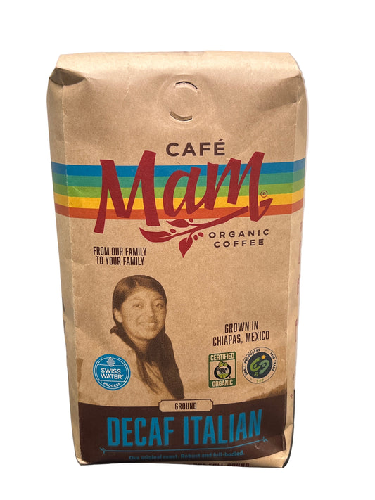 Cafe Mam Decaf Italian Roast, Ground