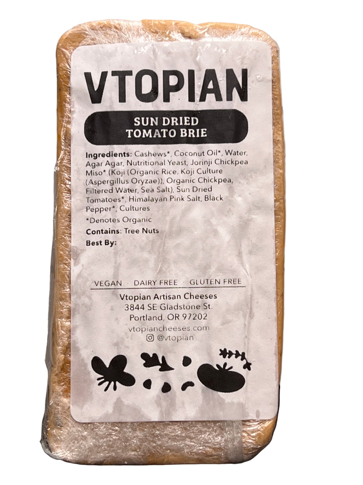 Vtopian Sun Dried Tomato Brie