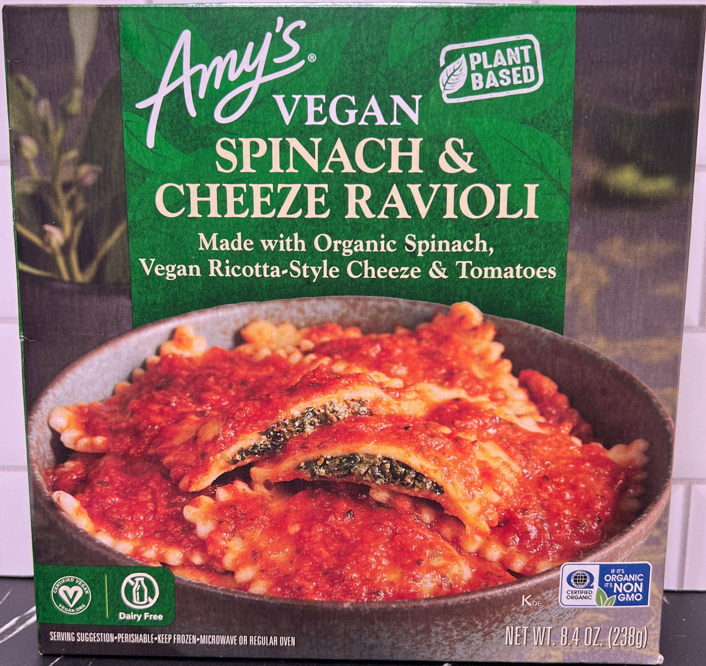 Amy's Vegan Spinach & Cheeze Ravioli