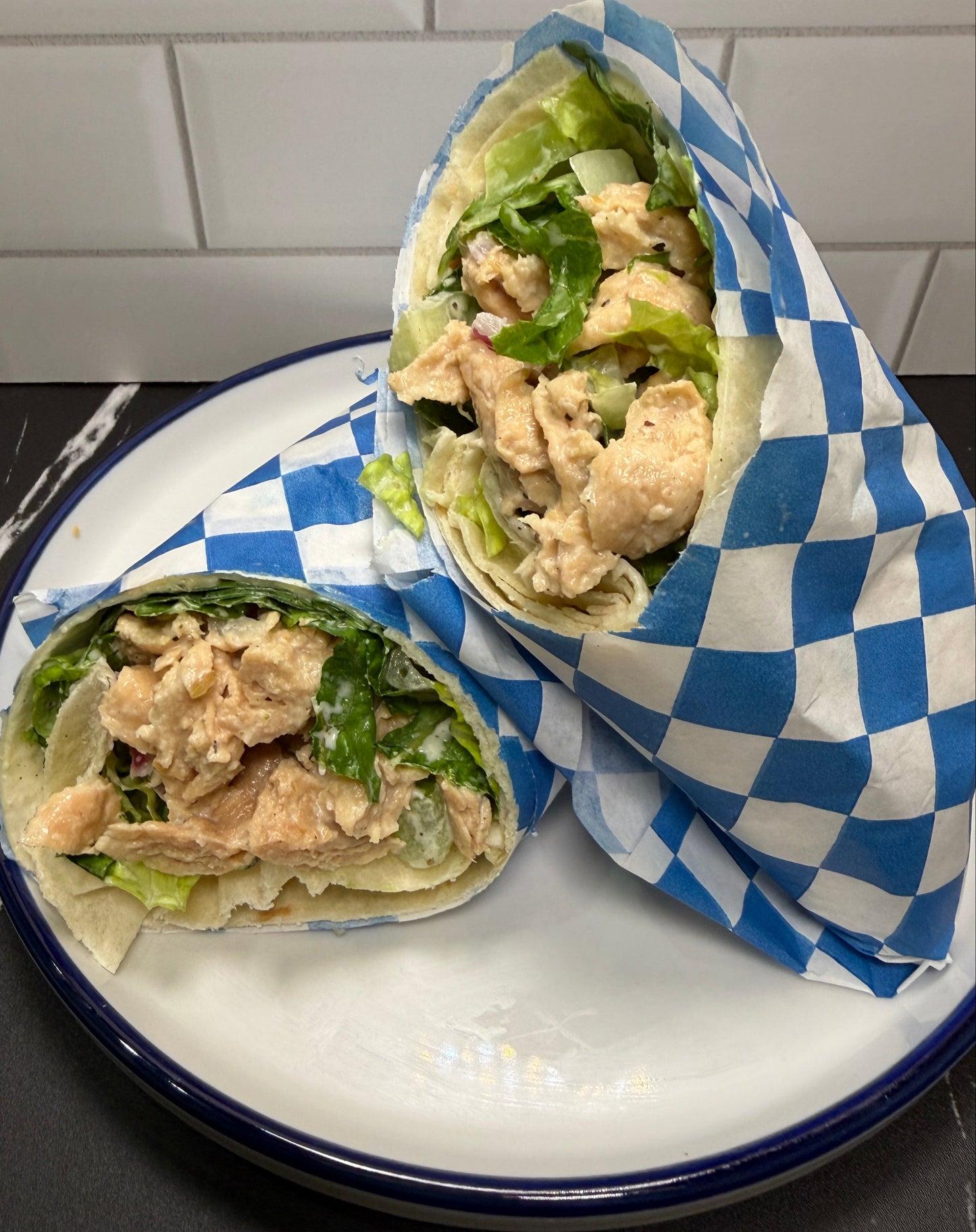Food Fight! Chick*n Salad Wrap