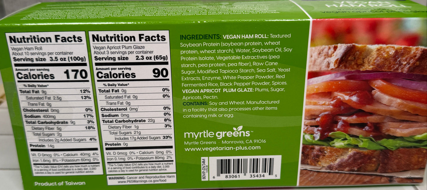 Vegetarian Plus Ham Roll W/ Glaze