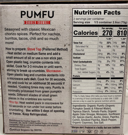 Pumfu Chorizo Crumble