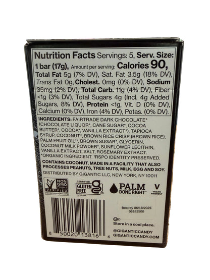 Gigantic Crispy Coconut Deluxe Candy Bar 5pk