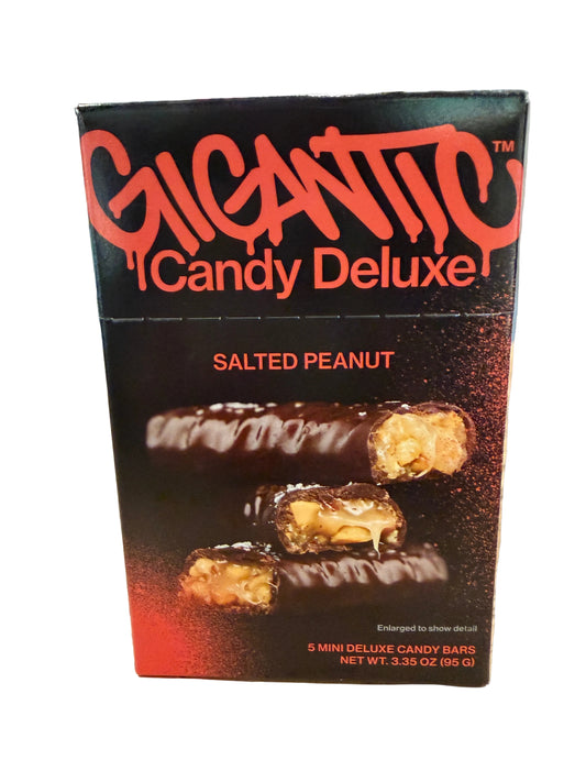 Gigantic Salted Peanut Deluxe Candy Bar 5pk