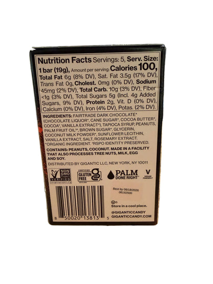 Gigantic Salted Peanut Deluxe Candy Bar 5pk